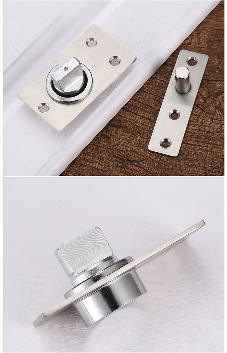 加厚重型不锈钢360度转轴木门上下铰链门轴天地轴旋转轴暗藏合页b款