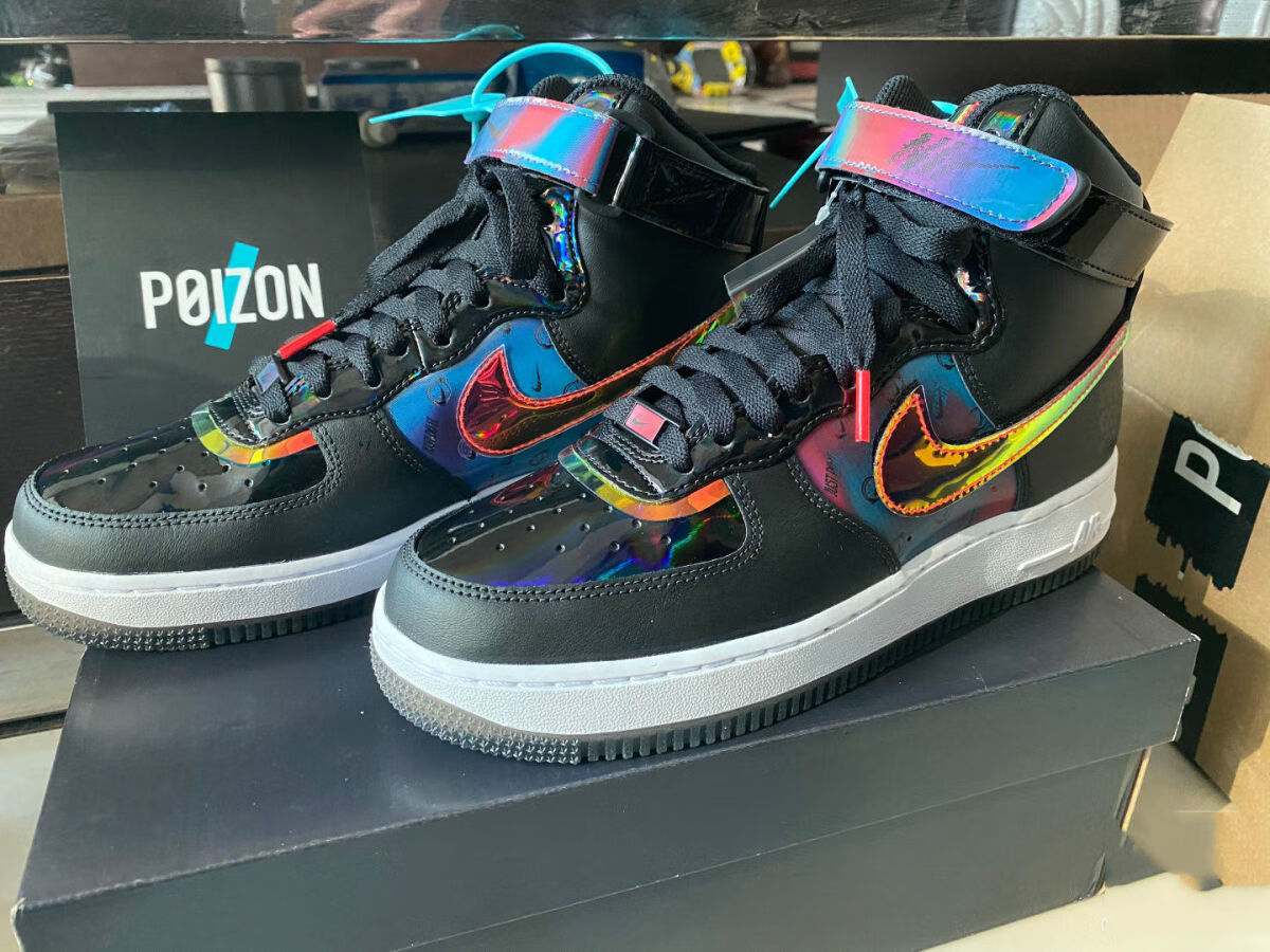 莆田纯原af1空军一号电竞滑板鞋电玩像素白镭射男女鞋do708501120电竞