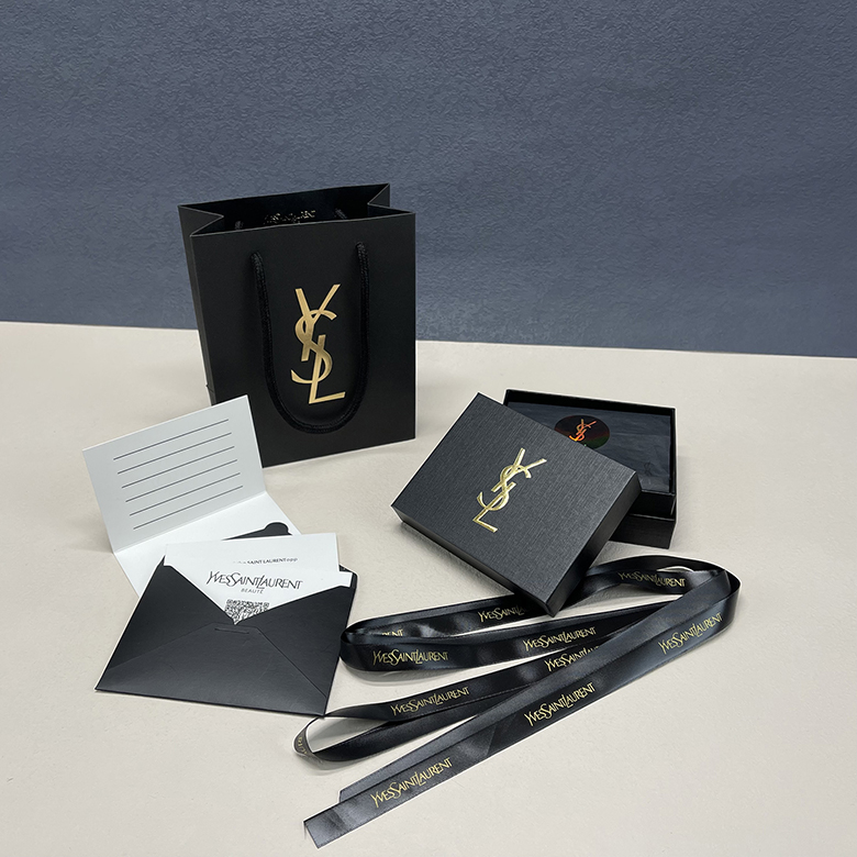 ysl礼盒空盒专柜口红气垫盒子包装盒香水袋子纸袋手袋气垫盒纸袋花束