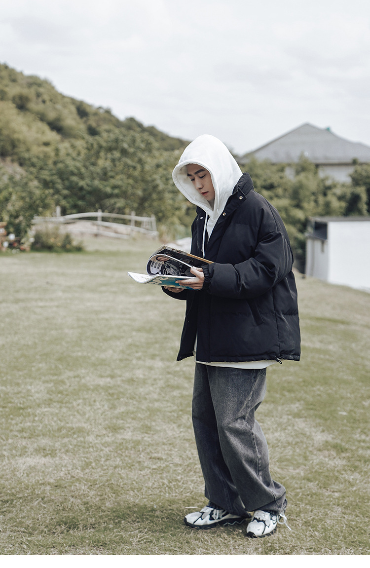 boy&studio潮牌加厚保暖立领棉服fog棉衣男士面包服港风棉袄防寒冬装