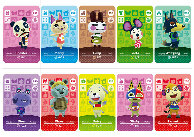 动物之森amiibo卡动物森友会房车卡杰克小润村民动森amibo彩卡单张