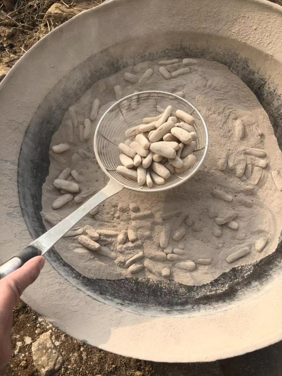 土炒馍济源土馍山西炒棋豆炒指面豆磨牙棒手工糕点混合味250克2