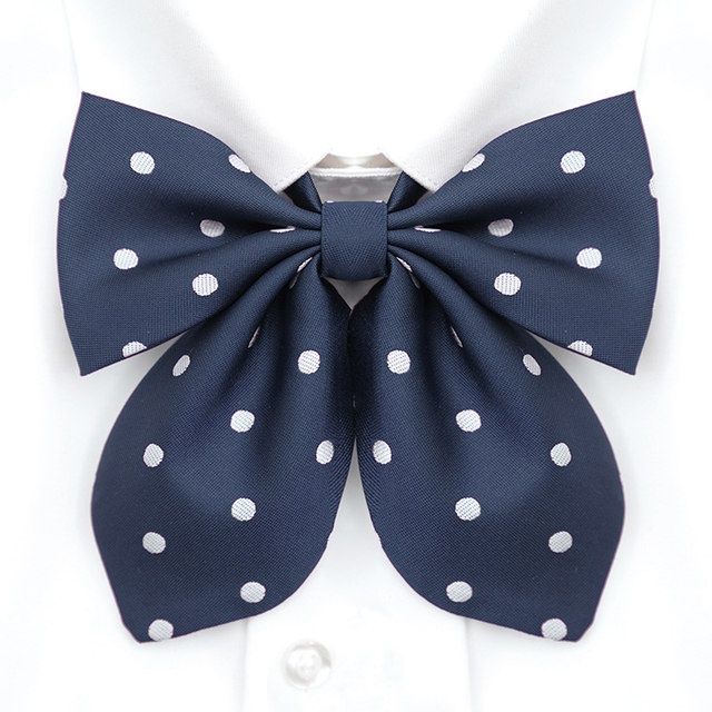 趣仕达新品jk蝴蝶结jk波点兔耳蝴蝶结领结学生女制服配饰小物酒红波点