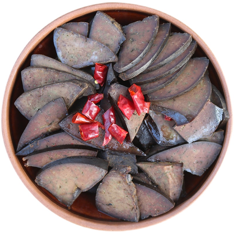 咸猪肝安徽特产农家自制日晒风干腊猪肝非烟熏下酒菜凉拌500g 咸猪肝