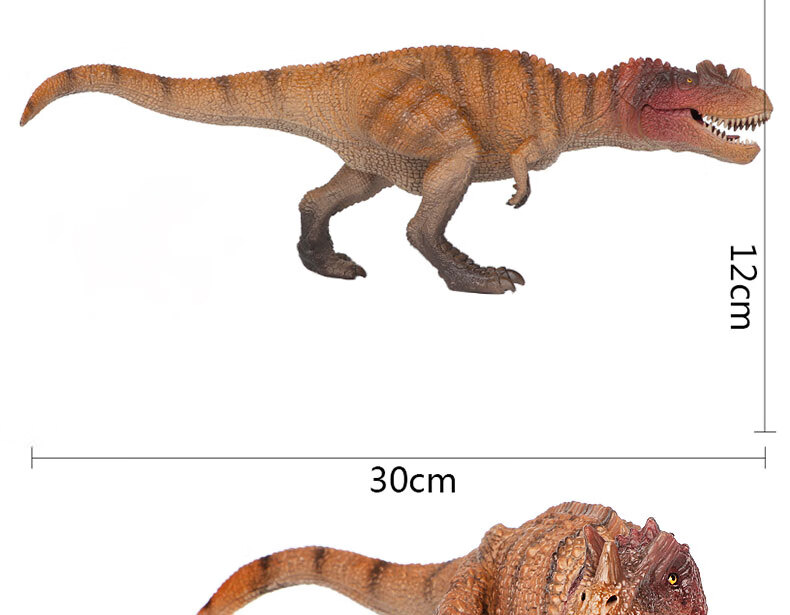角鼻龙玩具实心仿真塑胶动物模型恐龙玩具角鼻龙角冠龙锐颌龙儿童玩具