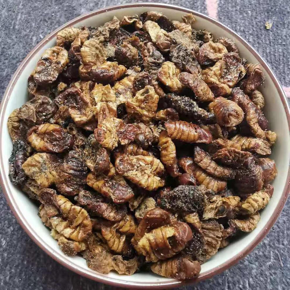 有仁堂中药材蚕蛹干桑蚕蛹 食用蚕蛹蚕蛹500g一斤年货【图片 价格
