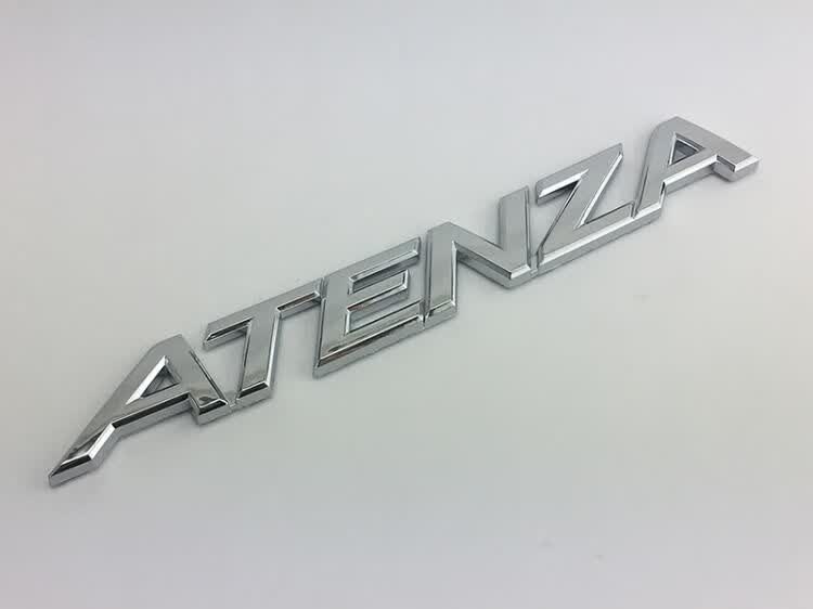 适用新款马自达atenza车标m6阿特兹后车标后备尾箱标志英文字母标志
