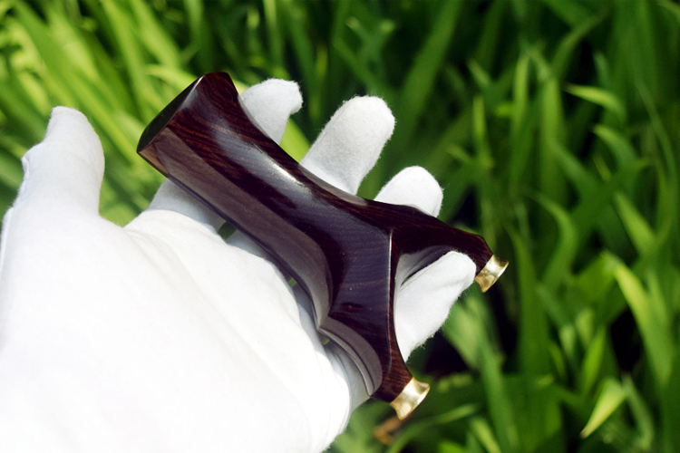 弹弓木制实木弹弓飞虎叉扁皮筋户外高精准度免绑弹弓竞技紫檀木铜头