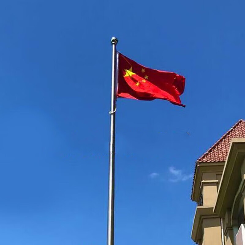 侧目 带钩升旗杆挂杆升旗杆配件学校升旗仪式广场升降旗子母扣挂杆 4