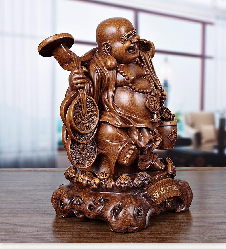 弥勒佛摆件笑面佛 大肚弥勒佛弥勒佛摆件客厅财源广进家居乔迁大肚佛