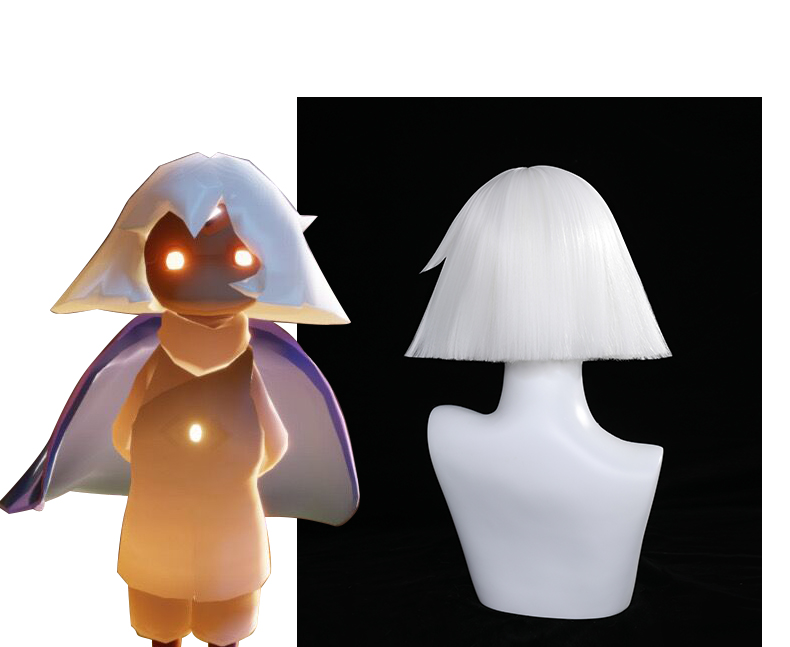 光遇cos假发 光遇sky 蘑菇头 霞谷毕业蓬松发质 造型短发cos假发 现货