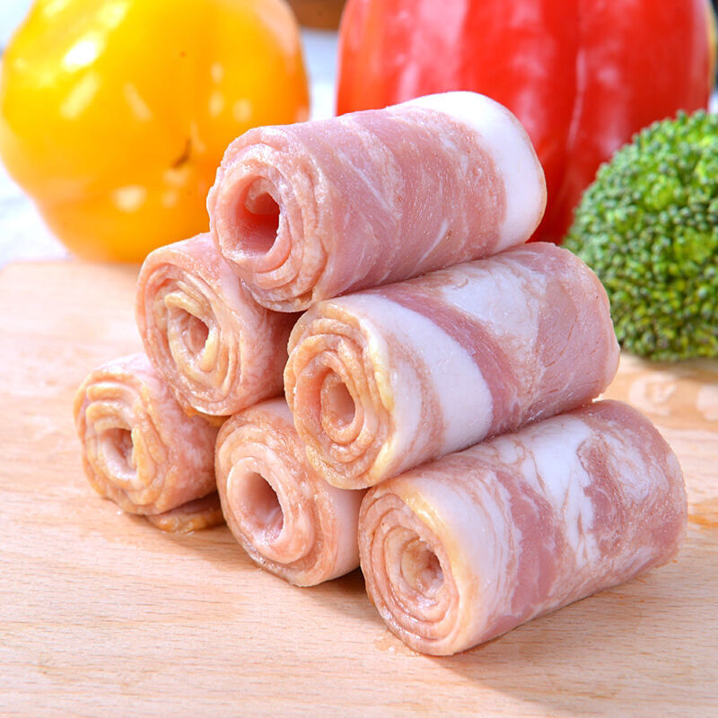 精致培根肉卷经典原切培根早餐无淀粉家用约22片500克包精致培根500克