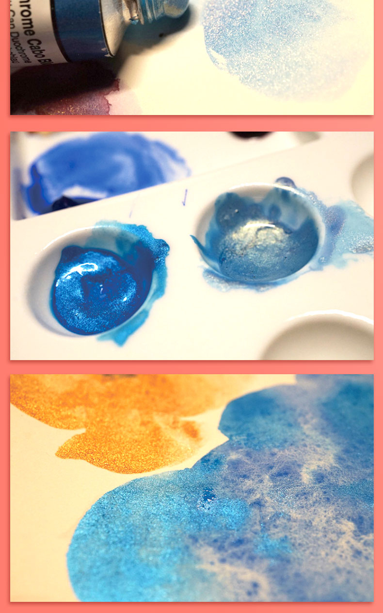 史密斯ds水彩颜料珠光矿物色艺术家水彩写生水彩绘画颜料单支1温妤