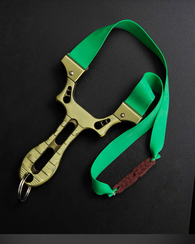 高质量精做工 弹簧快压免绑扁皮弹弓强力精准户外弹工架子成人高精度