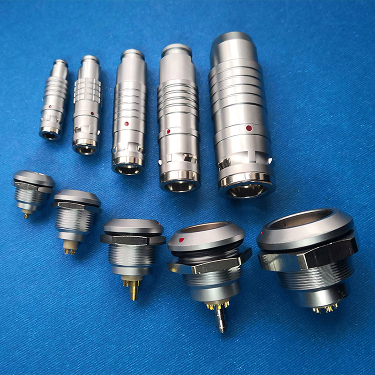 工厂防水多芯航插m1416m20兼容雷莫连接器0k1k2k推拉自锁航空插头0k1k