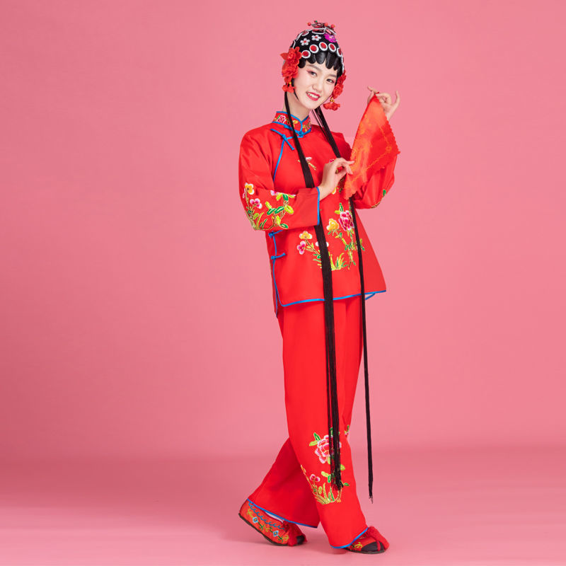 戏剧用品戏曲服装花旦丫鬟小旦衣小衣包袄裙裤小姐古装戏服演出服刺绣