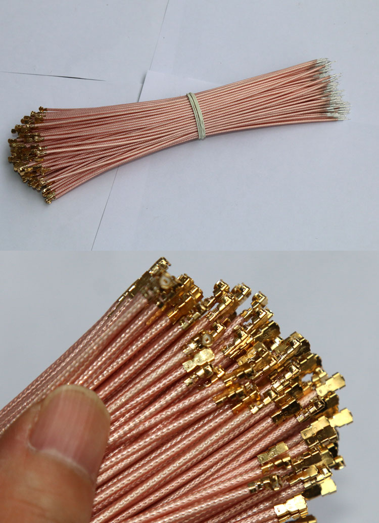 ipx跳线ipex天线同轴馈线ipx端子rg178军工同轴线焊接式跳线30cm