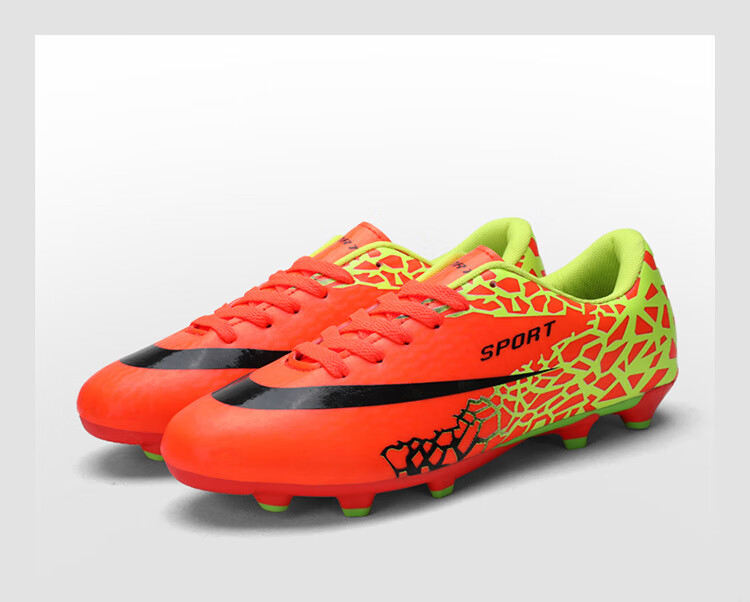【品牌特价】低帮足球鞋男足球训练鞋刺客青少年钉鞋ag钉碎钉皮足球鞋