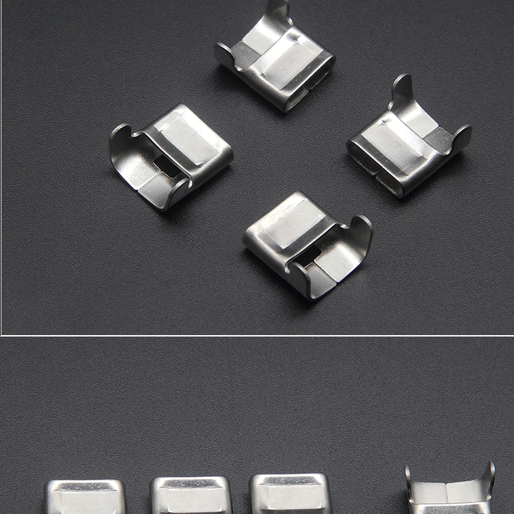 kelekel304不锈钢扎带扣钉卡扣牙型螺丝型打包扣固定抱箍金属活扎扣卡