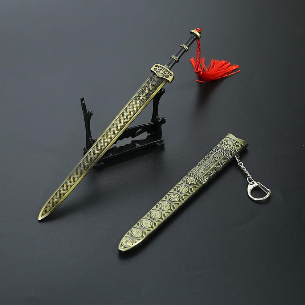 越王勾践青铜剑中国古代十大名剑模型真品金属仿古带鞘玩具摆件 21cm