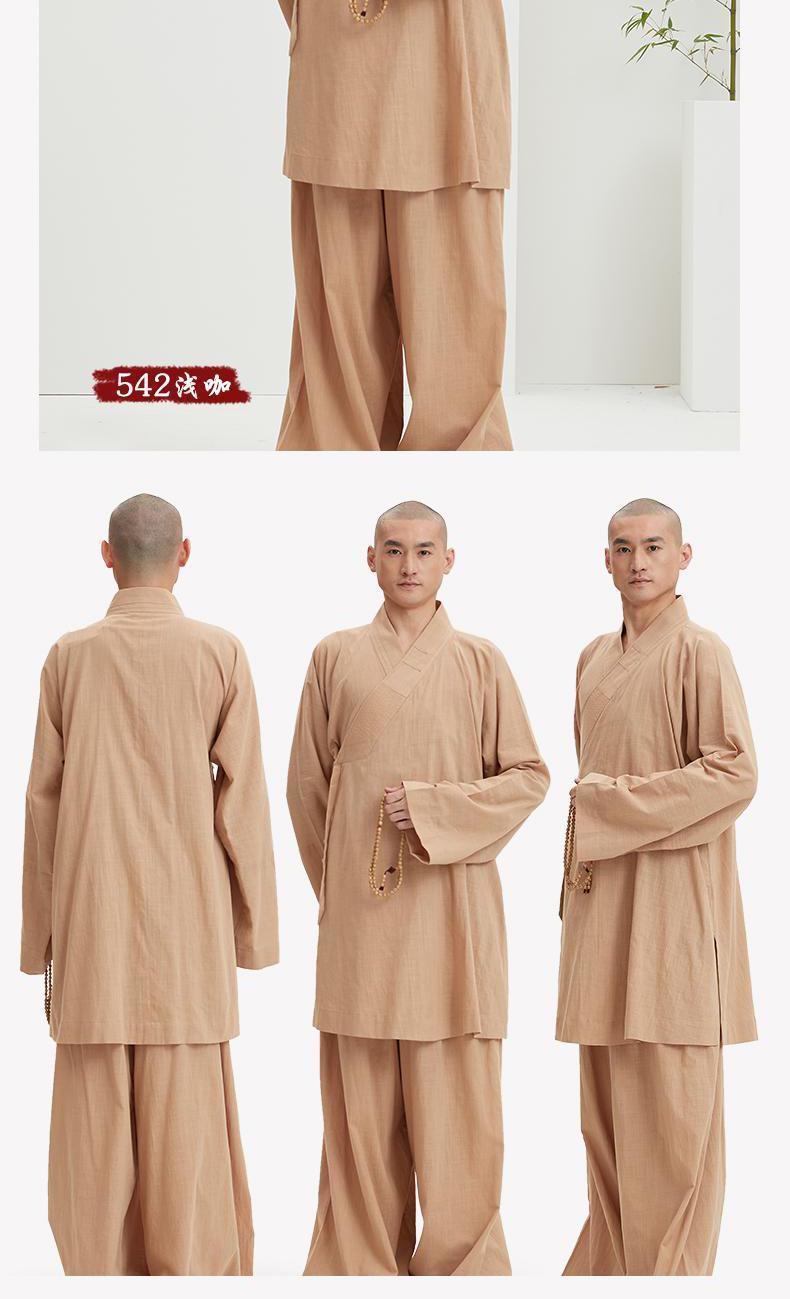 慈缘僧服罗汉褂夏季薄款男女款僧衣短褂僧袍套装禅修僧衣和尚服男 苑