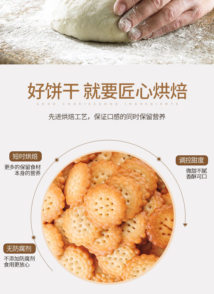105989-网红日式海盐小圆饼干好吃的零食小包装薄脆咸味曲奇代餐饼干批发 20包 日式-详情图