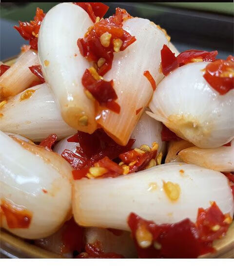 湖南特产茭头荞头酸辣藠头新鲜腌制泡菜农家酸菜下饭菜 200g酸辣味