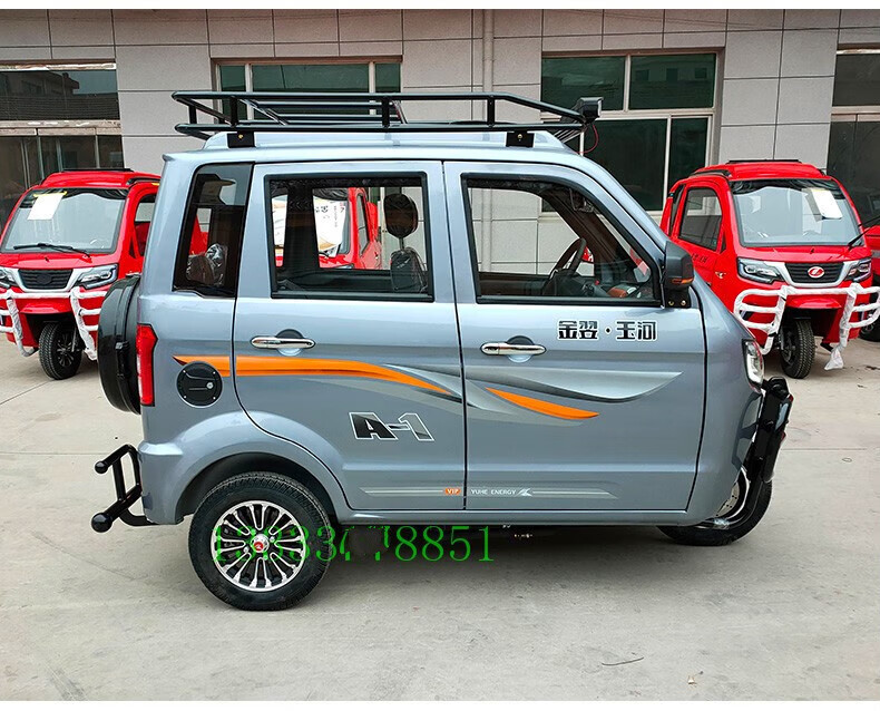 盘式燃油全封闭三轮摩托车可上牌全棚汽油三轮车客家用 把式宗申电喷