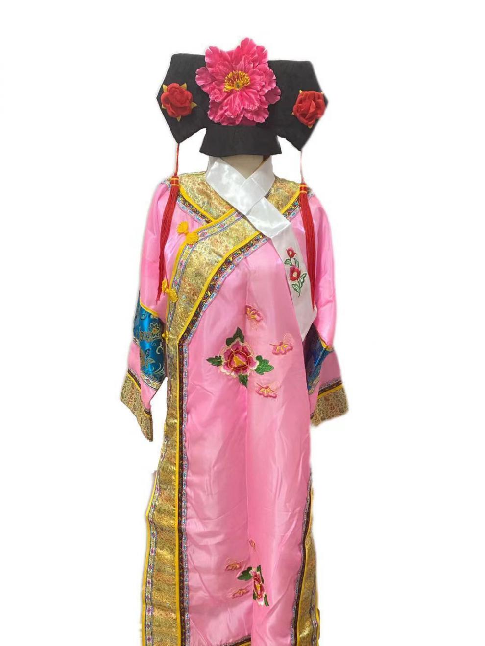 年会小品演出服清朝古装连体格格福晋皇后服装还珠格格装后宫服饰摄影