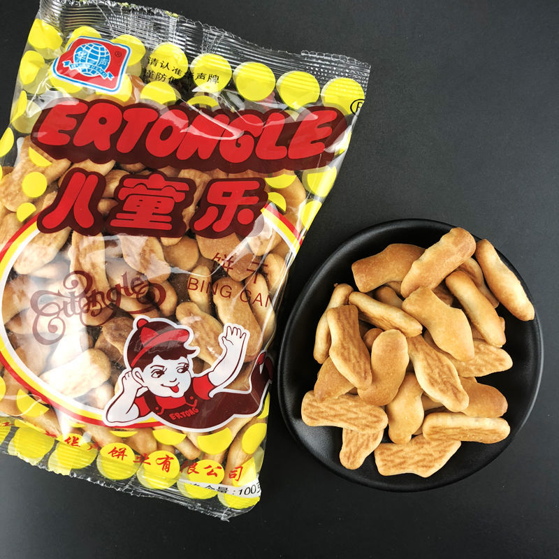 儿童乐饼干80后经典怀旧华声100g老式休闲食品宝宝零食食品 3袋