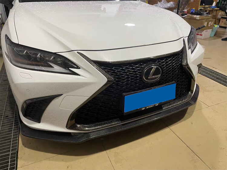适用于新款雷克萨斯es250 300 350改装小包围碳纤维前唇后唇侧裙 美版