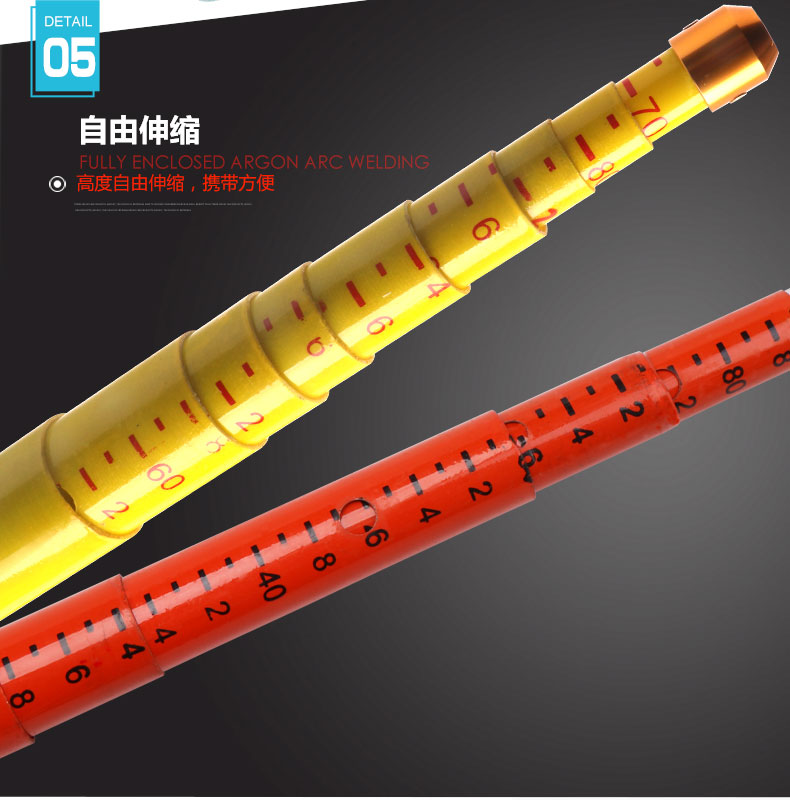 测高杆轻型电力高压环氧树脂绝缘伸缩式测高杆测量杆10米12米15米经典