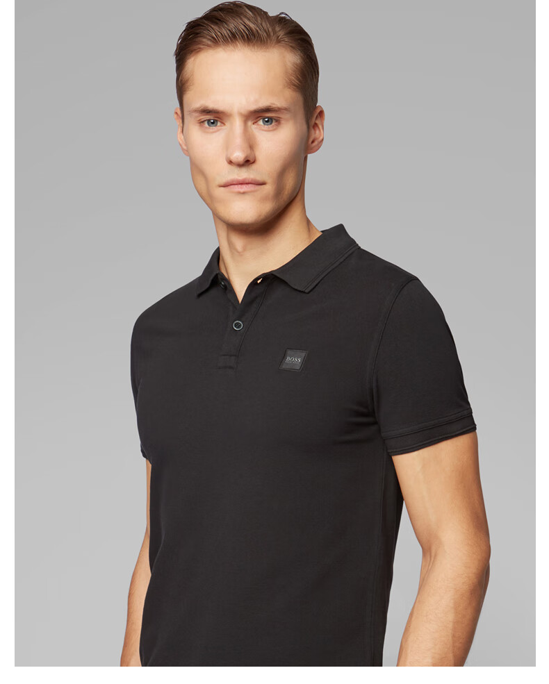 hugoboss雨果博斯男装经典款修身纯棉短袖polo衫444青绿色xxl