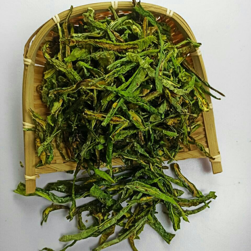 农家干青辣椒皮自晒干辣椒中辣土广椒壳绿辣椒尖椒丝干货青辣椒皮 干