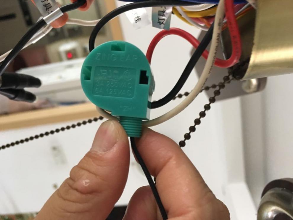 灯饰diy配件拉链拉线拉绳开关吊扇三档调速开关220v风扇灯调速器 ze