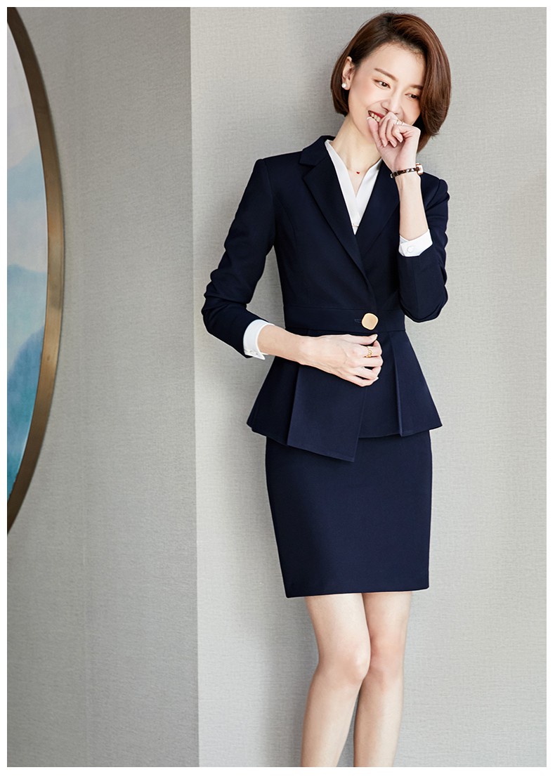 职业装霸道女总裁高定套装感女神范质感西装外套珠宝店工作服 白色