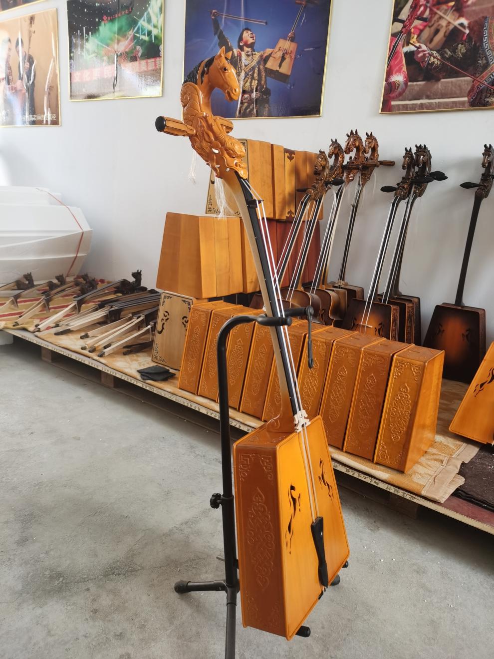 新款 马头琴龙头 舞台演出 录音级 初级教程视频 大弯脖浮雕琴箱 琴盒