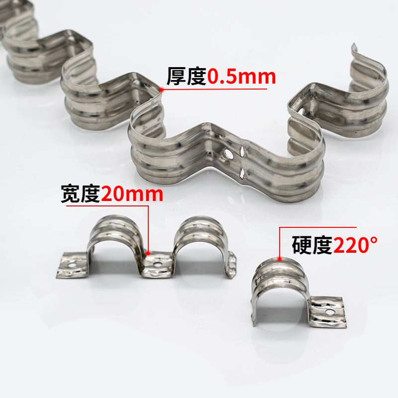 加宽型不锈钢16连排骑马卡20单卡双卡瓦斯抢管夹管卡排卡多位连排 20