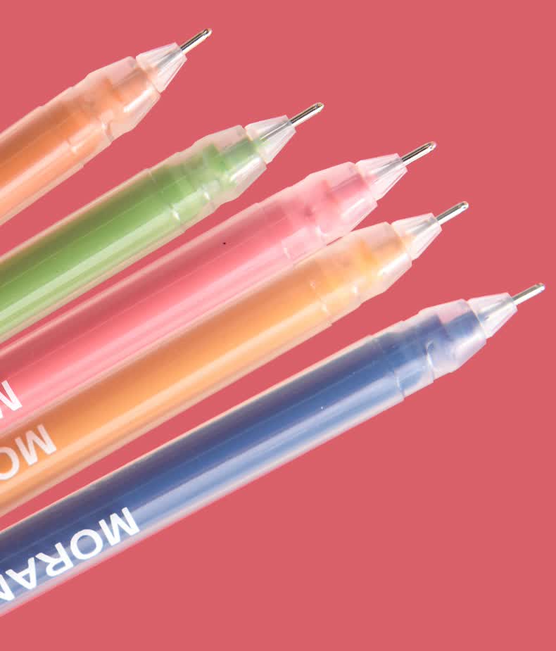 顽意屋 彩色手帐笔莫兰迪色系中性笔大容量套装可爱创意ins多种颜色笔