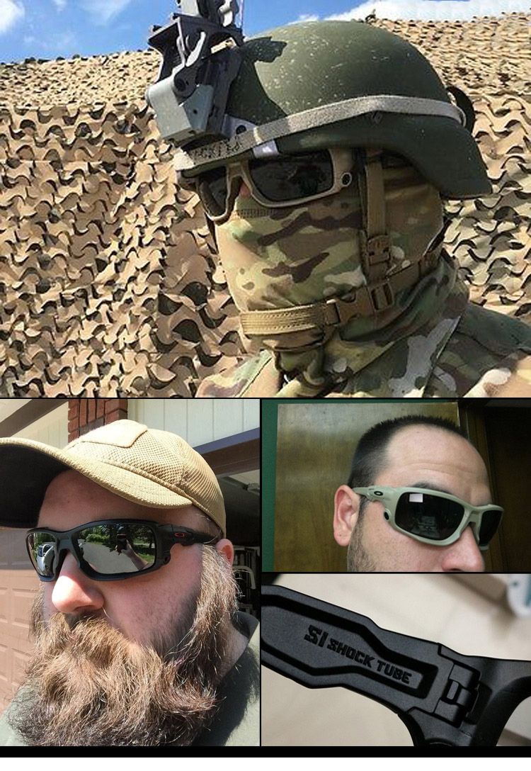 oakley奥克利军版sishocktube军迷战术眼镜护目镜户外墨镜太阳镜哑光