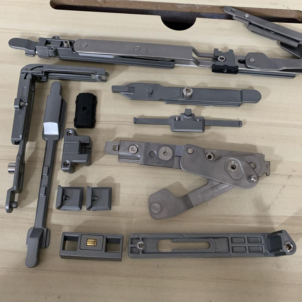 断桥铝内平开改隐藏铰链上悬窗五金件隐形暗合页内开内倒窗户配件碧貂