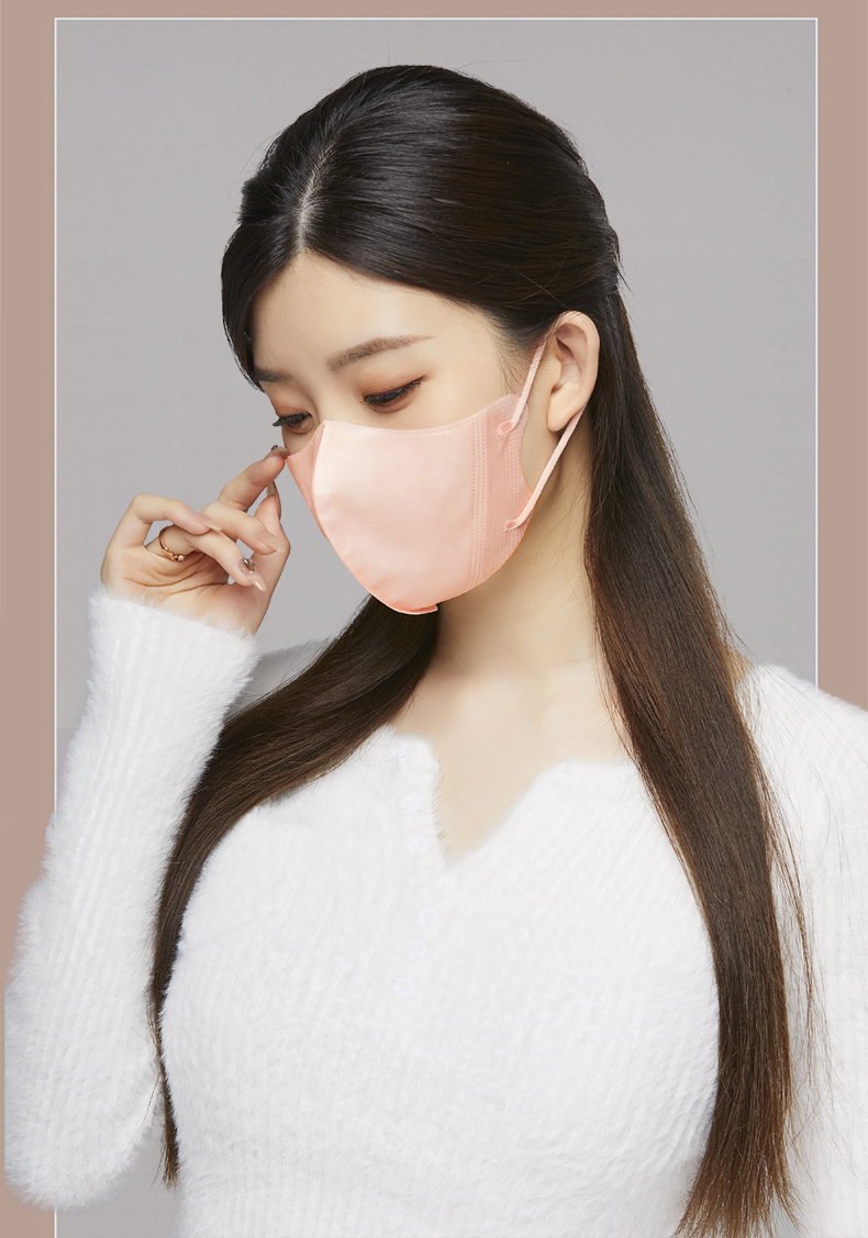 日本防脱妆口罩乐天3d立体粉色莫兰迪薄款透气张子萱女美颜高颜值