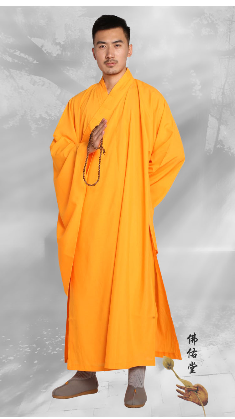 出家人的衣服和尚服成人佛教法会麻纱海青居士服僧服僧衣佛衣短套袈裟