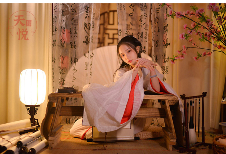 拍照书法背景布 古风道具书法纱幔新中式文字背景纱布汉服拍照道具