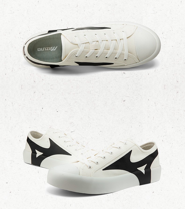 mizuno美津浓男女经典休闲鞋复古时尚休闲帆布板鞋mizuno court s 02
