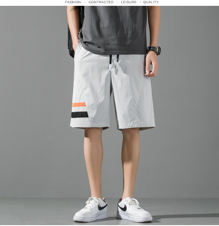 七匹狼旗下swjeans品牌男装五分短裤男士薄款夏季冰丝ins潮流休闲百搭