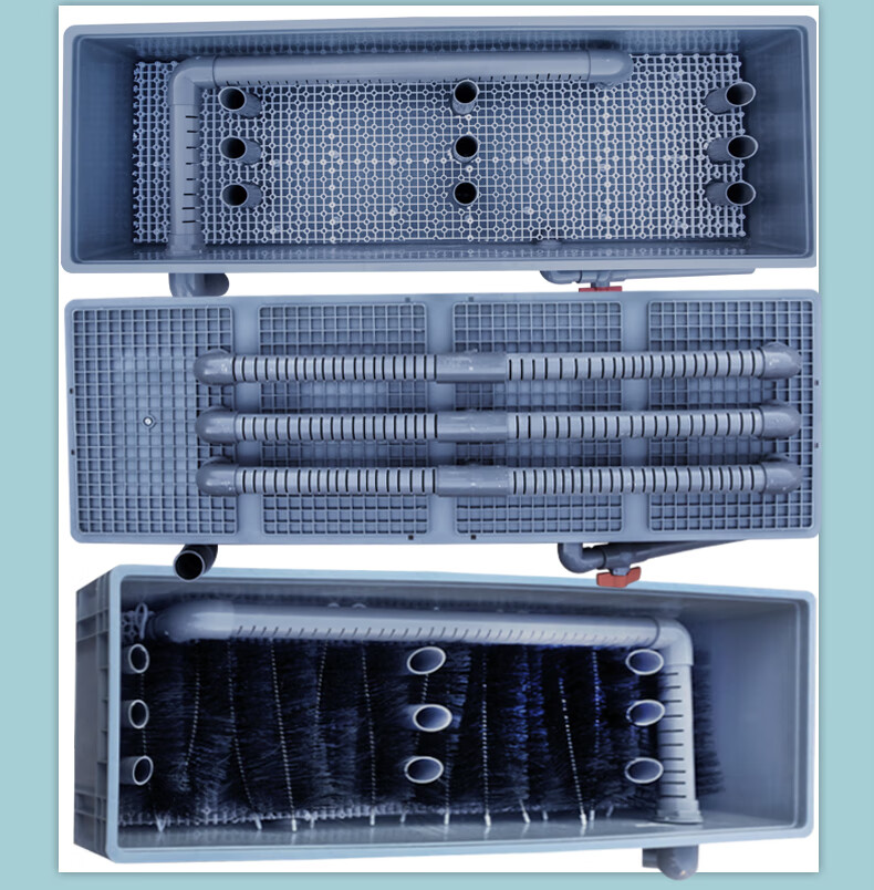 过滤箱周转箱大型渔场沉淀物理过滤循环 240沉淀仓三层 套餐【图片