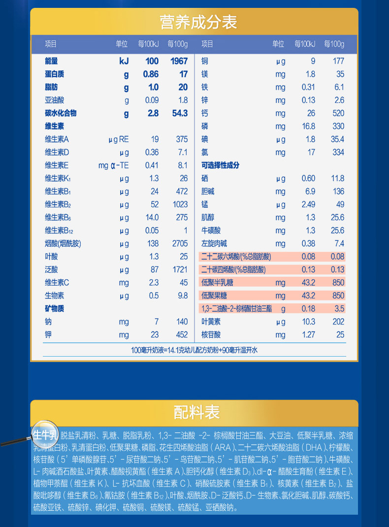 君乐宝junlebao乐铂3段1236个月幼儿适用幼儿配方奶粉三联盒1200g含