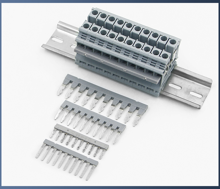 eb接线端子并联中心连接条接线排uk端子短接条边插汇流排联接铜片eb