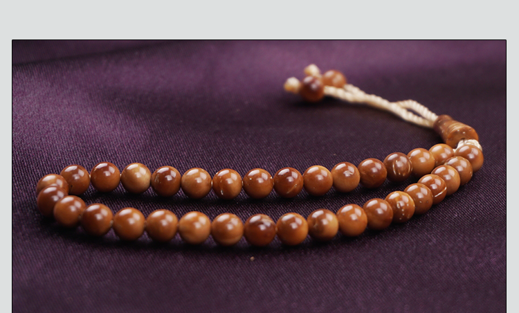 库克穆斯林念珠33粒手持泰斯比哈赞珠回族礼拜用品手串念珠饰品9mm